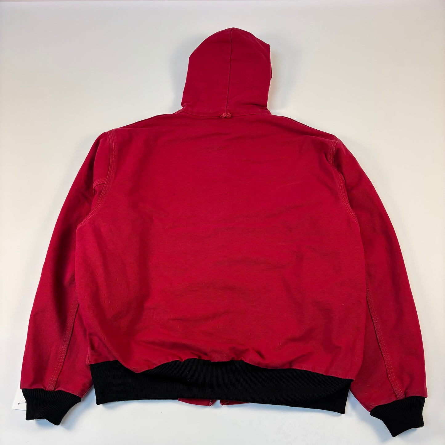 Red Carhartt Hooded Jacket Medium