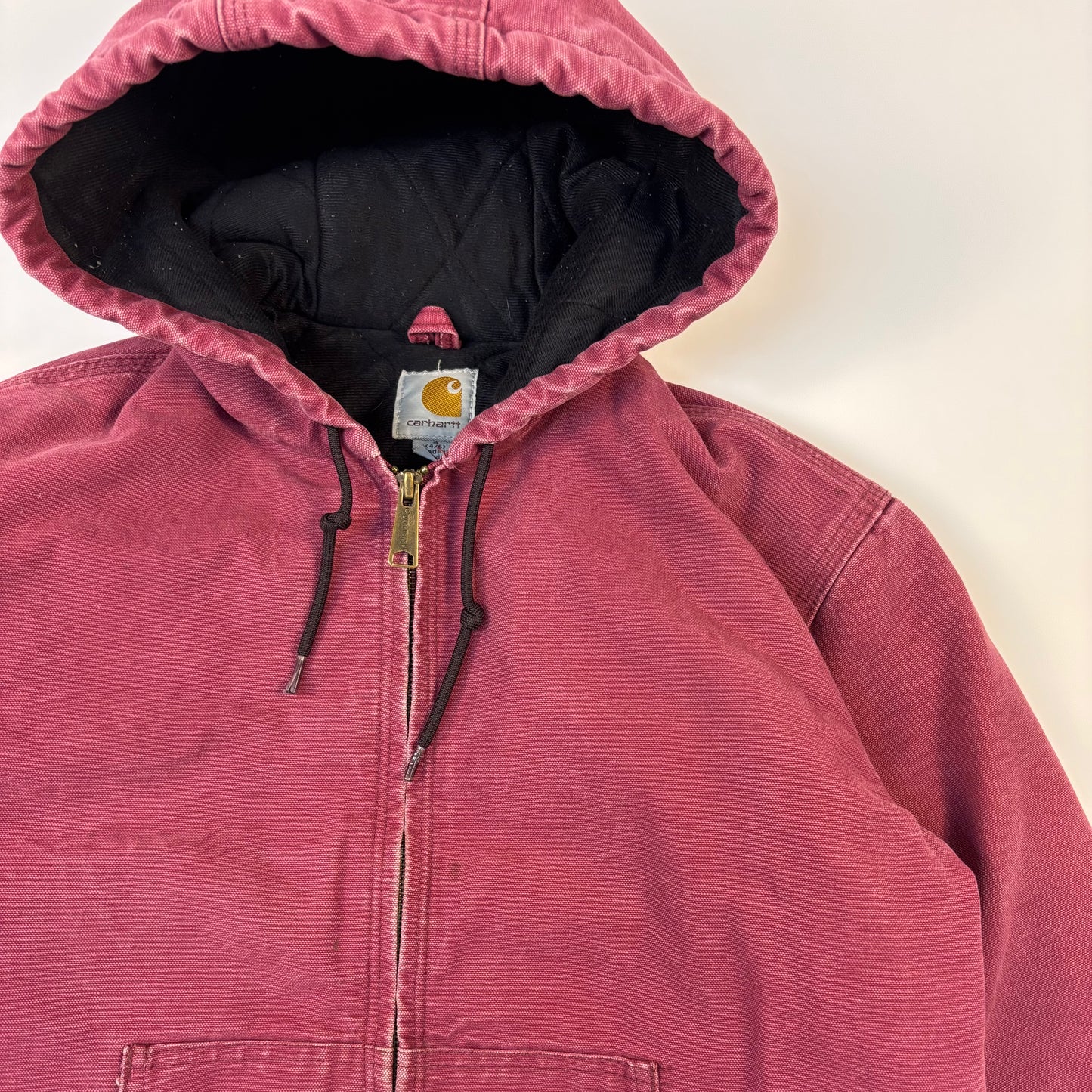 Pink Carhartt Hooded Jacket Small