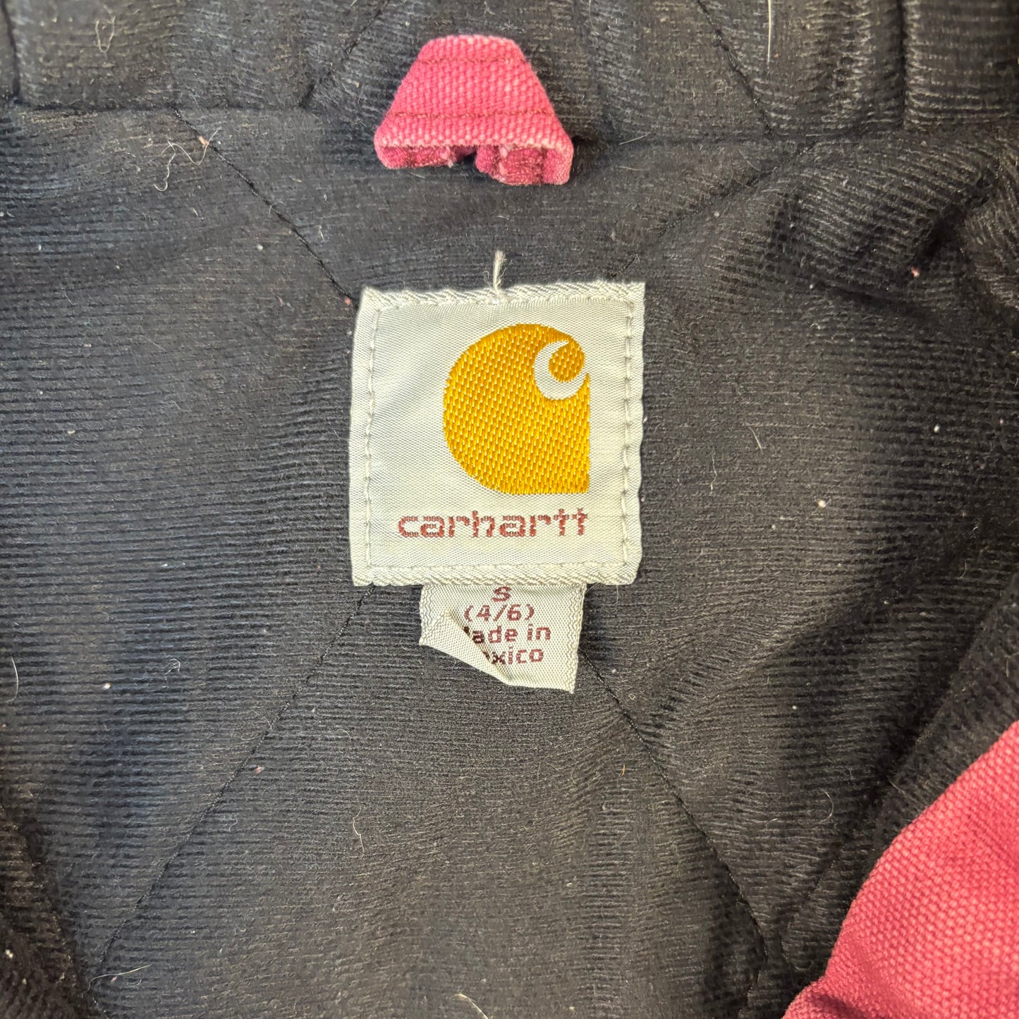 Pink Carhartt Hooded Jacket Small